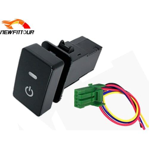 Car Power On Off Switch Button With Connection Wire For Honda Civic 2016 2017 2018 2019 2020 2021