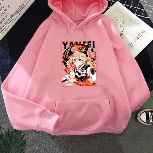 Cool Game Genshin Impact Yan Fei Hoodies Men Funny Cartroon Kawaii Graphic Clothes For Womens Aesthetic Harajuku Sweatshirts