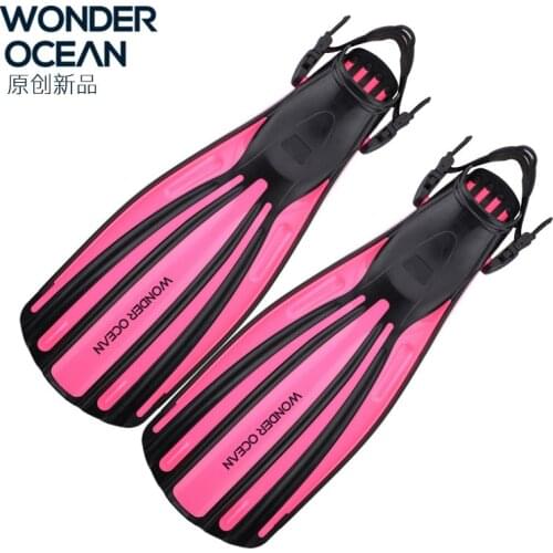 Diving fins adult professional snorkeling equipment ocean free deep diving four-line adjustable diving fins