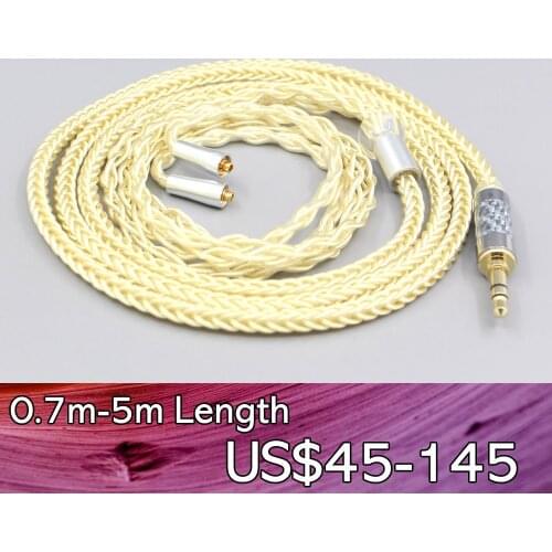 LN007618 8 Core Gold Plated + Palladium Silver OCC Alloy Cable For Westone W40 W50 W60 UM10 UM20 UM30 UM40 UM50 Pro Earphone