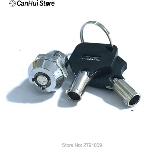 1Pcs 12mm Metal Key Switch 250V ON/OFF Lock Switch KS Electrical Key Rotary Switch with Keys 0.5A Bilateral Key Hole Double New