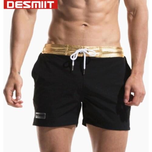 Micro-Elastic DESMIIT Swimwear Men Swimming Shorts For Men Swimming Trunks Nylon Quick Dry Swimsuit Man Surfing Beach Wear 2018