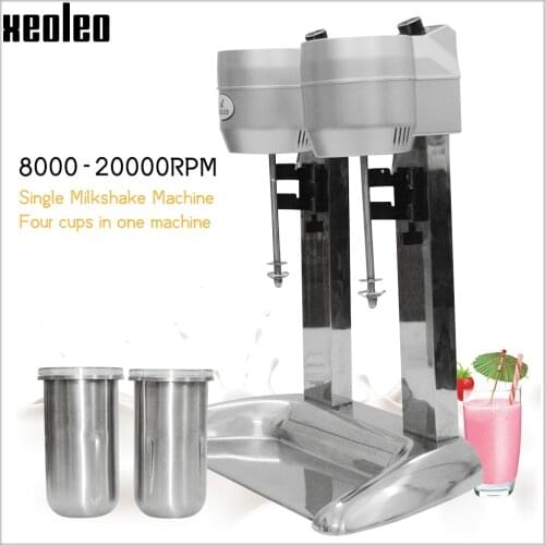 XEOLEO 650ml Milk shake machine Double cups Milk shaking machine Milkshaker 20000rpm Milk shake stirring Beverage Mixer 110/220V