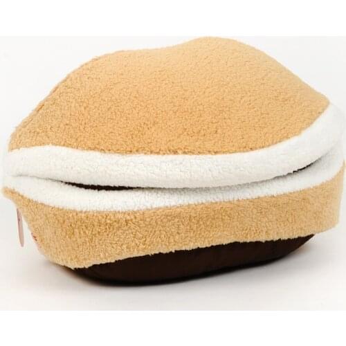 2016 new pet dog cat winter warm house dogs cats fashion removable Hamburger litter doggy bed puppy nest products 1pcs S M