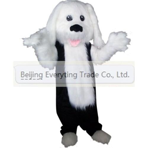 New arrival Foam Adult cuter black and white dog mascot fancy dress costumes Halloween party costumes
