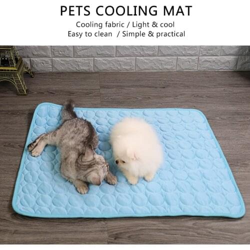 Dog Mat Cooling Summer Pad Mat For Dogs Cat Blanket Sofa Breathable Pet Dog Bed Summer Washable For Large Medium Small Dogs Car