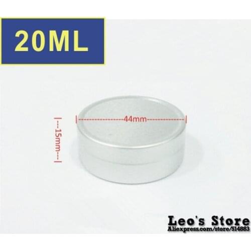 Wholesale 15mmx44mm 100pcs/lot 20ml mat aluminum Jars,cream & cosmetics container,electronic protect,LAJ-03b