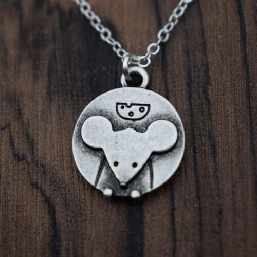 Mouse Fine Animal Keepsake Teeny Tiny Mouse Necklace SANLAN