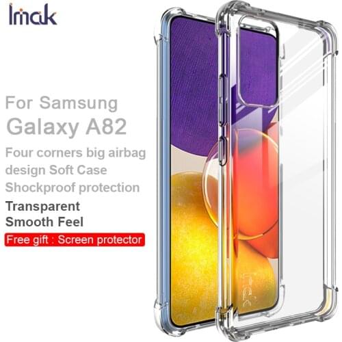 For Samsung Galaxy A82 5G Case IMAK Shockproof Conners Airbags Soft TPU Back Cover Case for Samsung Quantum 2