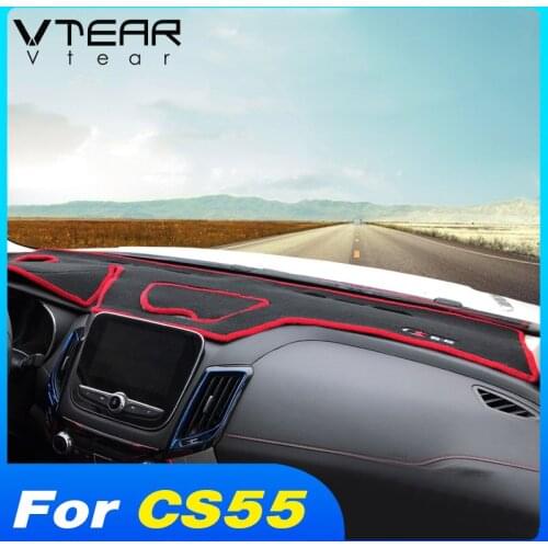 Vtear Car Dashboard Dust-Proof Mat Decoration Interior Anti-Dirty Cover Accessories Phone Non-Slip Pad Parts For Changan CS55