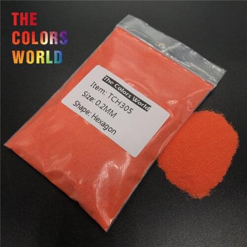 TCH305 Solvent Resistant Matte Strong Red Color Hexagon Shape Nail Glitter Nail Art Decoration Nail Gel Polish Body Glitter DIY