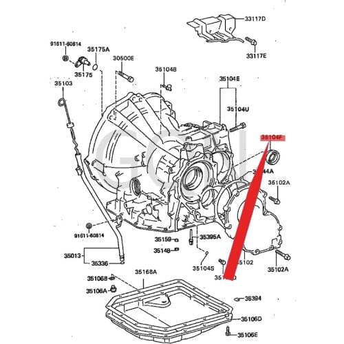 Oil seal (for transmission axle housing) 1984-Toy ota STA RLE TSE RAC ORS ATE RC EL front axle oil seal Engine oil seal