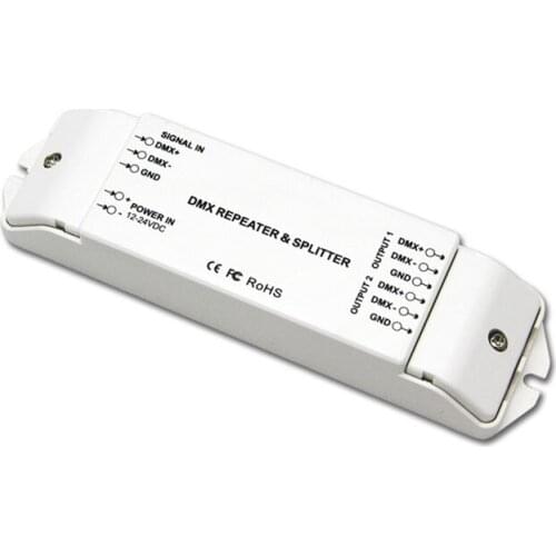 High Quality LED DMX Signal Distributor DC12V 4V DMX signal amplifier