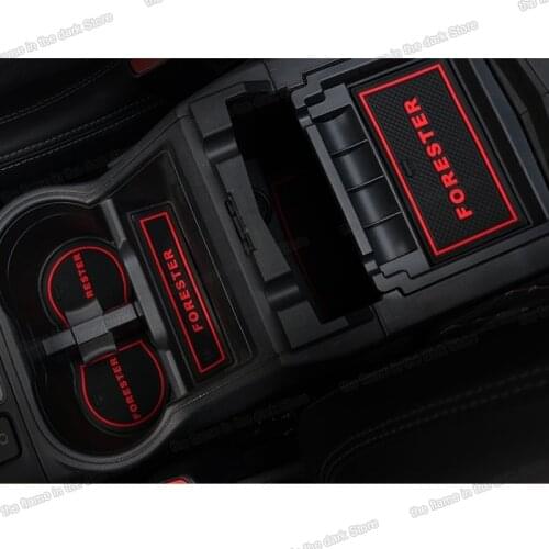 Lsrtw2017 latex car door slot cup slot mat for subaru forester 2019 2020 SK