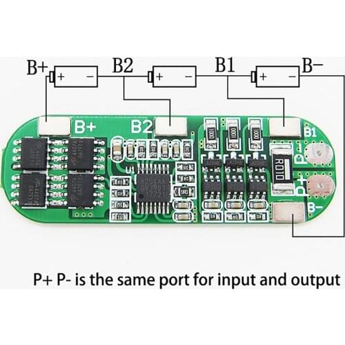 Replacement Protection Board 3 Strings 12.6V Lithium Battery Protection Board With Balance Charging Charges Repair Parts