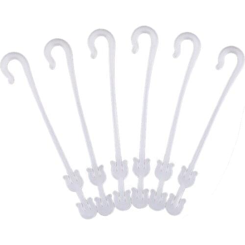 Tomato Ear Hook Plant Clip PP Material Reuseable 100 PCS Can Be Reused White Multipurpose Plastic Gardening Tools