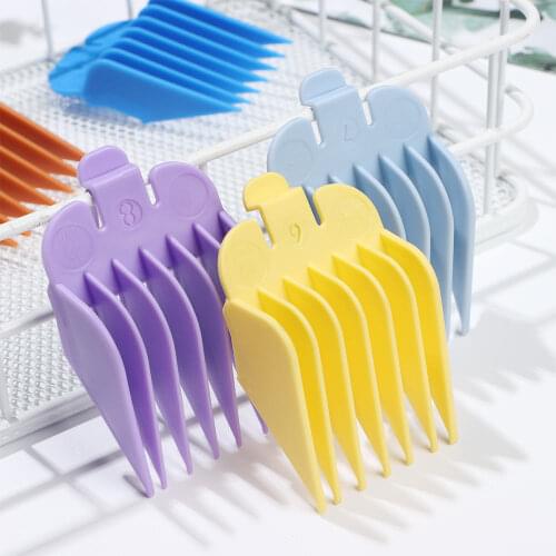 1/8Pcs Universal Hair Clipper Guards Cutting Guide Combs Limit Trimmer Guards Attachment Compatible with Most Wahl Clippers