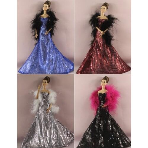 1 Set Doll Clothes 1:6 Scale Dress Outfit for 11.5 inch 30cm Doll Many Style for Choice Gifts for girls doll accessories #7