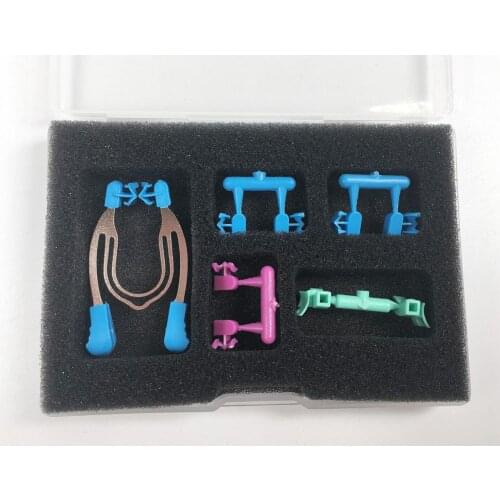 2Sets Dental Matrix Clip Clamps Hand Use Wedges Tinas Ring Plier Autoclave 121℃ All in One Replacement Type A