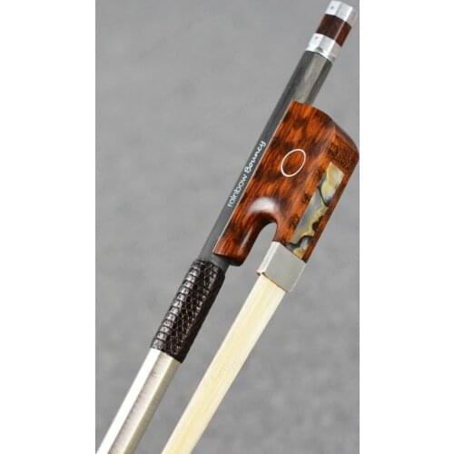 4/4 MASTER Pure Carbon Fiber CELLO Bow Silver fittings TOP CF Performance Lightweight Rainbow Bouncy