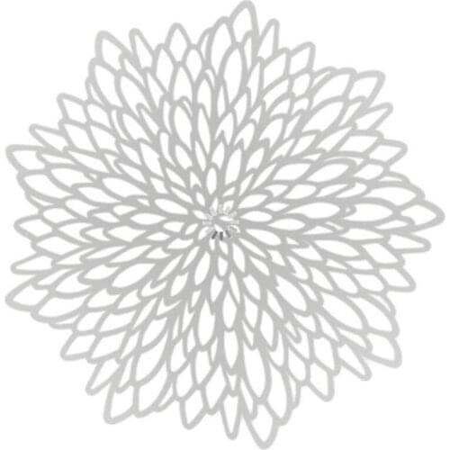 8Pcs Placemats for Dining Table,Metal Hollow Gorgeous Table Mats for Wedding,Holiday Table Decoration