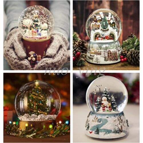 5d Diy Diamond Painting Winter Christmas Box Diamond Embroidery Cross Stitch Kit Rhinestone Crafts Home Decoration Mosaic Pictur