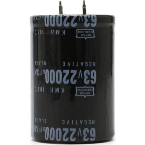 22000UF 63V Aluminum Electrolytic Capacitor 105C Dimension 35x50mm Cylindrical