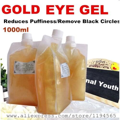 1KG 24K Gold Gel Tight Anti-wrinkle Fine Lines Eye Cream Remove Fat Granule Adipose Bead Dark Circle Anti-Puffiness Anti-Aging
