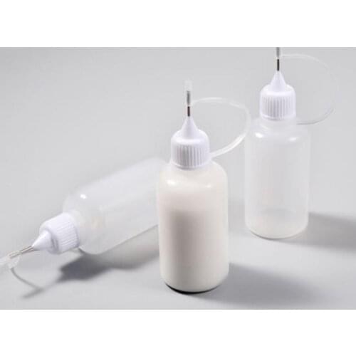 Handmade Glue Applicator Plastic Reuse Needle Squeeze Bottle for Paper DIY Scrapbooking Paper Craft Tool 30ML UD88