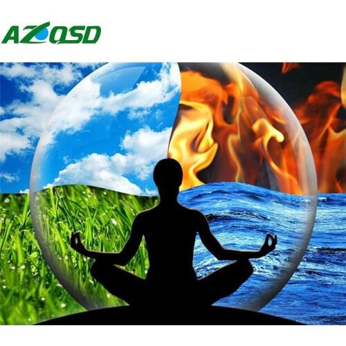 AZQSD Religious Diamoond Painting Scenery Cross Stitch Full Square/Round Drill Diamond Embroidery Icon Home Decor Gift