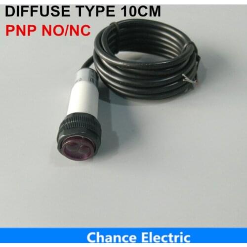 Free shipping E3F Infrared sensor 10cm distance infrared PNP 3 Wire (E18-3A10PA/PB) 6-36V IR Photoelectric Sensor Switch