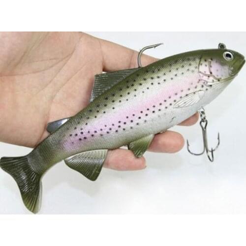Big Game soft lure 130g 20cm plastic saltwater fishing lures lifelike rainbow trout big bait isca artificial sea fishing Tackle