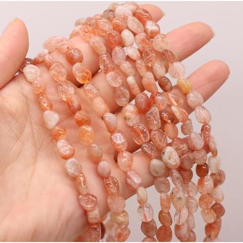 6-8mm Natural Agates Stone Beaded Irregural Round Shape Loose Stone Beades for Making DIY Jewerly Necklace Bracelet Accessories