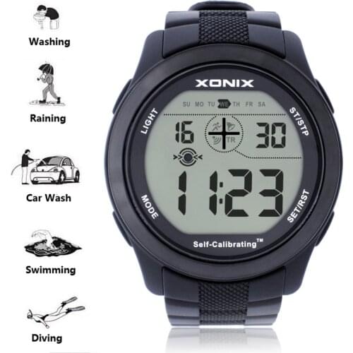 Digital Watches For Men Swim Dive Watches 100M Waterproof Military Sport Watch Men Simple Big Dial Wristwatch Relogio Masculino