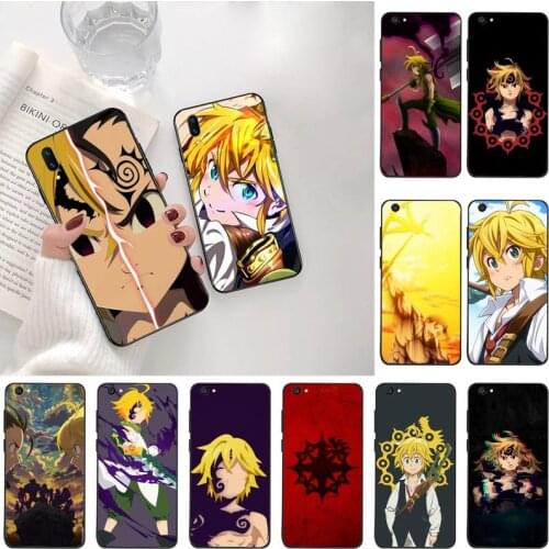 CUTEWANAN Meliodas Seven Deadly Sins Anime Black TPU Soft Phone Case Cover For Vivo Y91c Y17 Y51 Y67 Y55 Y93 Y81S Y19 V17 vivos5