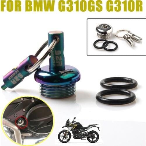 For BMW G310GS G310R G 310 GS 310GS G310 R Motorcycle Engine Oil Filler Cup Plug Cover Cap Screw Dipstick Anti theft Lock Parts