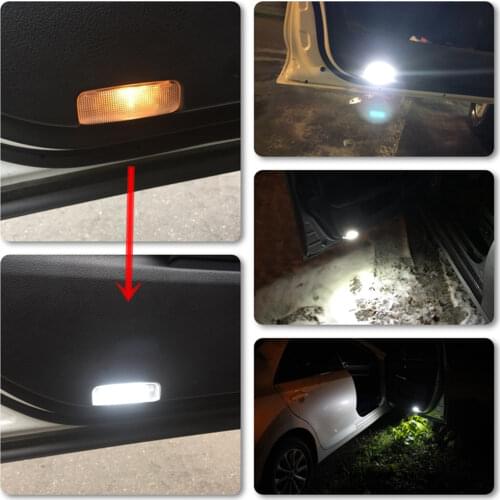 Car Led Door Light For Toyota Prado 150 Crown Camry 40 50 55 Prius 20 30 50 Land Cruiser 200 Kit Canbus Error Free Interior Lamp