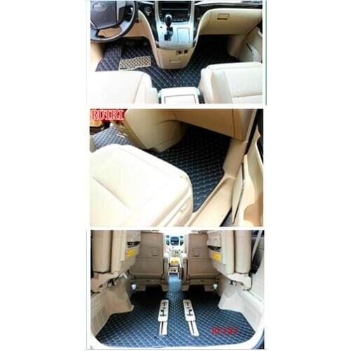Good quality & Free shipping! Special car floor mats + trunk mat for Toyota Alphard 7 seats 2014-2008 waterproof durable carpets