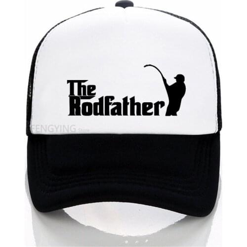 Summer Fashion Adult The Rodfather Funny Fishinger baseball cap Men women Cool Printed mesh trucker hat
