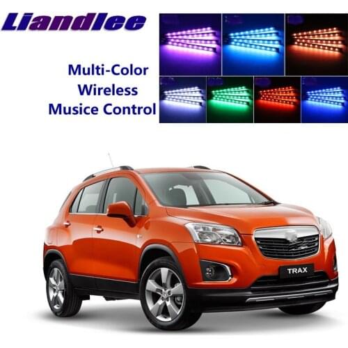 LiandLee Car Glow Interior Floor Decorative Atmosphere Seats Accent Ambient Neon light For Holden Trax 2013~2019