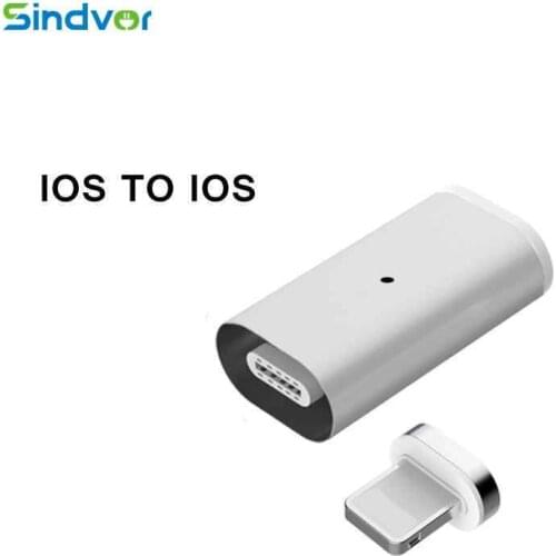 Magnetic Adapter IOS To IOS For IPhone 11 Pro Max 8 7Plus 6s Plus SE XR XS Max For Magnetic Charging Date Cable 4 Colors Hot