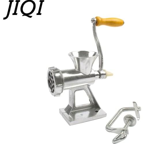 JIQI Multifunctional Meat Slicer Manual Noodles Grinder Mincer Sausage stuffer Machine Table Hand-Crank Kitchen Miller Chopper