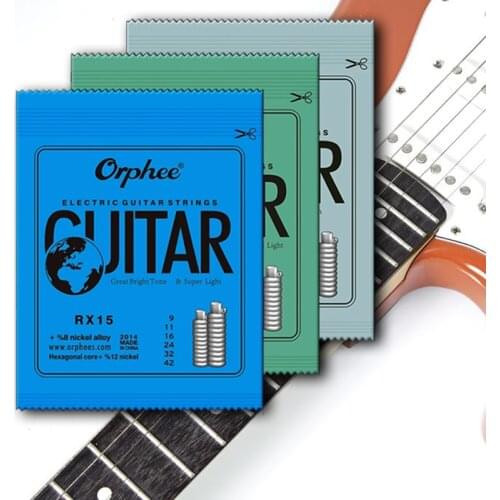 Orphee 1 Set Practiced Nickel Plated Steel Guitar Strings For Electric Guitar With Original Retail Package RX15 RX17 RX19