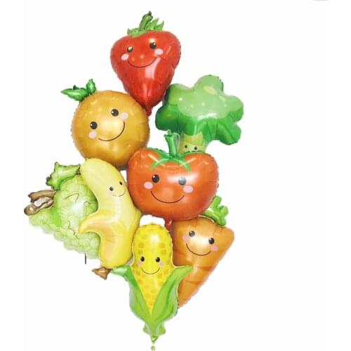NEW 1pcs/lot Fruit Vegetable Balloons Inflatable Helium Balloon Birthday Party Decorations Kids Wedding Balloon globos ballons