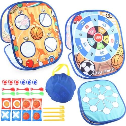 Throw Sandbag Sticky Ball Target Outdoor Sports Games garden Dartboard Shooting Creative Dinosaur Cloth Toys for Children Gifts