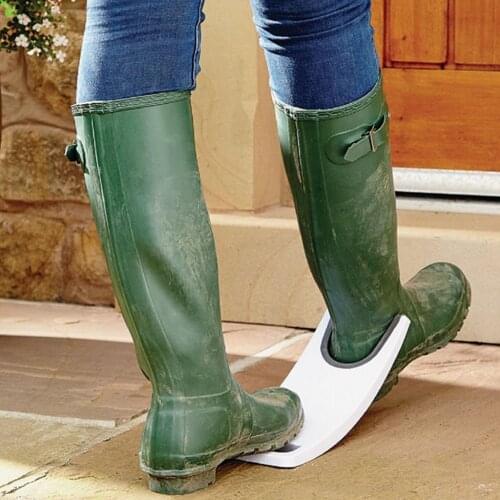 Plastic Cowboy Rubber Boots Shoes Removal Puller Jack for Elderly Women Men - White