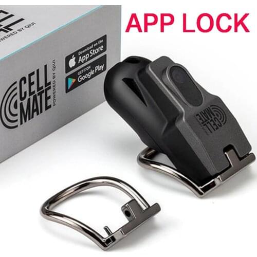 Bluetooth APP Remote Control Cell Mate Male Chastity Device,Cock Cage,Penis Sleeve,Chastity Lock,BDSM Sex Toys For Men