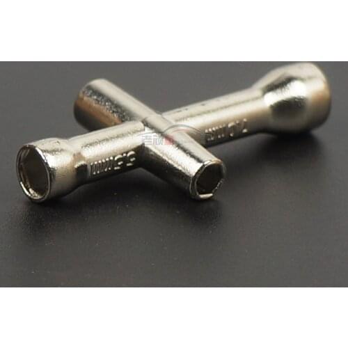 RC Remote Control Model Car Repair Tool Metal Cross Wrench Small Sleeve Special Tire Removal M3 M4 M2 Nut Screws