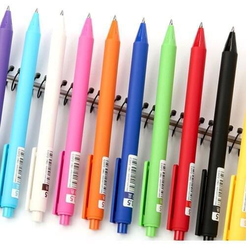 5PCS Colored Gel Pens Set Retractable 0.5mm Pen Lead Gel Ink Pens Multi-Color Pen for Children Students Adults Writing Drawing