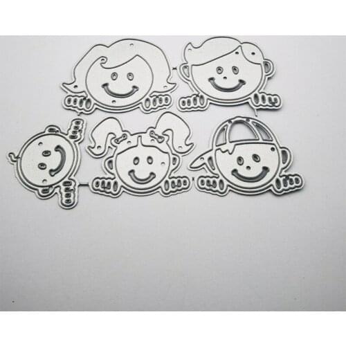 Family Metal Cutting Dies Stencil DIY Scrapbooking Album Paper Card Template Mold Embossing Craft Decoration R7UB